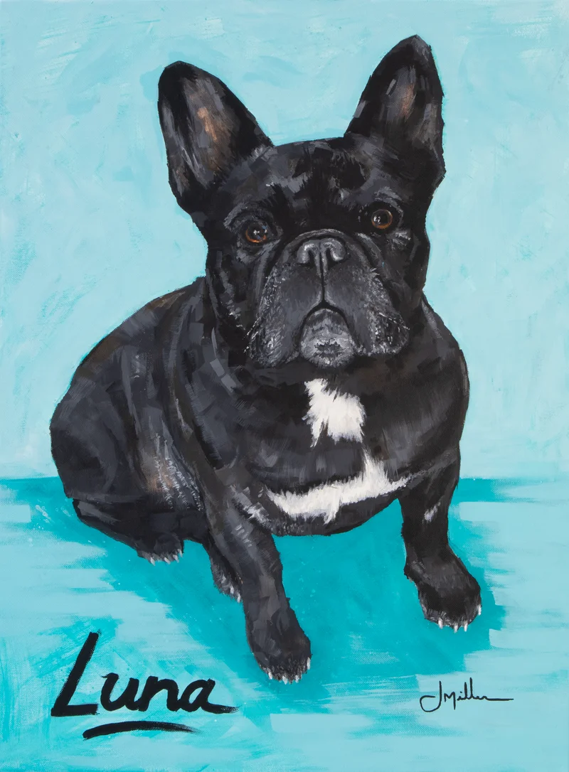 Luna, companion portrait by Jeff Miller
